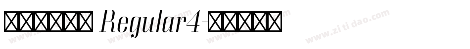 视频粗倩简体 Regular4字体转换